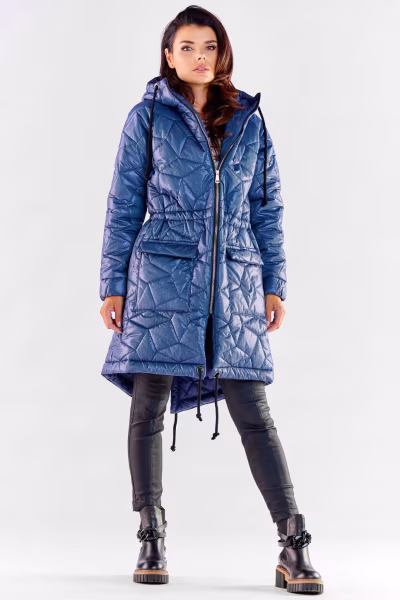 Kurtka Damska Model A538 Navy - awama — zdjęcie 2