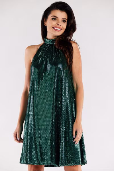 Sukienka Model A563 Green Dots - awama — zdjęcie 1