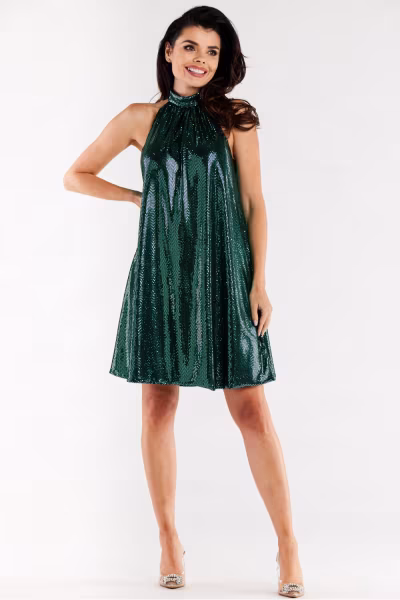 Sukienka Model A563 Green Dots - awama — zdjęcie 2