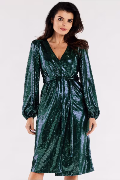 Sukienka Model A564 Green Dots - awama — zdjęcie 1