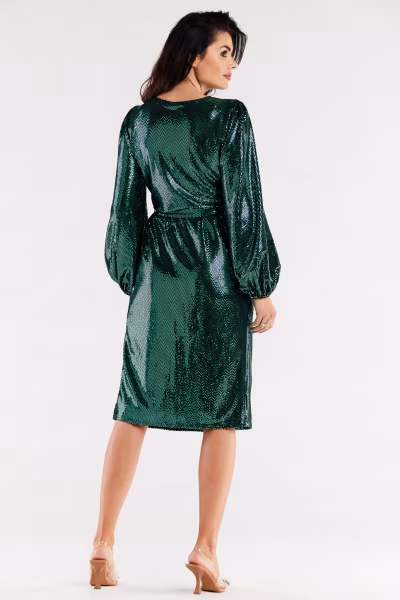 Sukienka Model A564 Green Dots - awama — zdjęcie 3