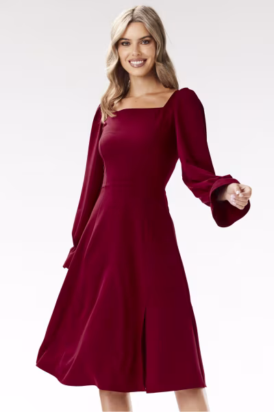 Sukienka Model A695 Claret - awama — zdjęcie 1