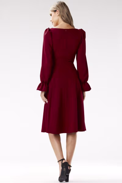 Sukienka Model A695 Claret - awama — zdjęcie 3
