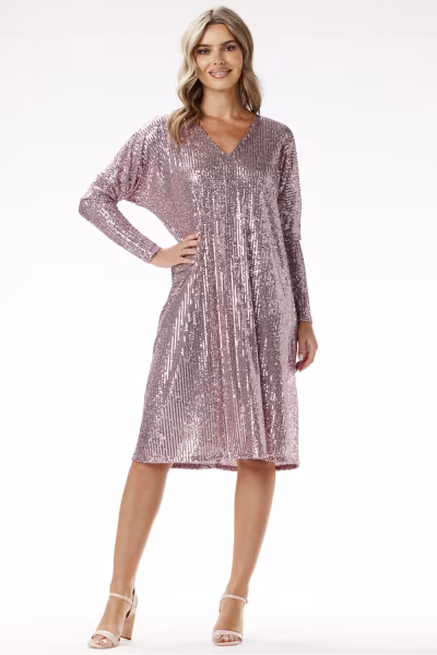 Sukienka Model A690 Pink - awama — zdjęcie 2