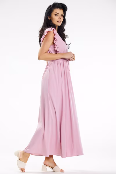 Sukienka Model A638 Dirty Pink - awama — zdjęcie 2