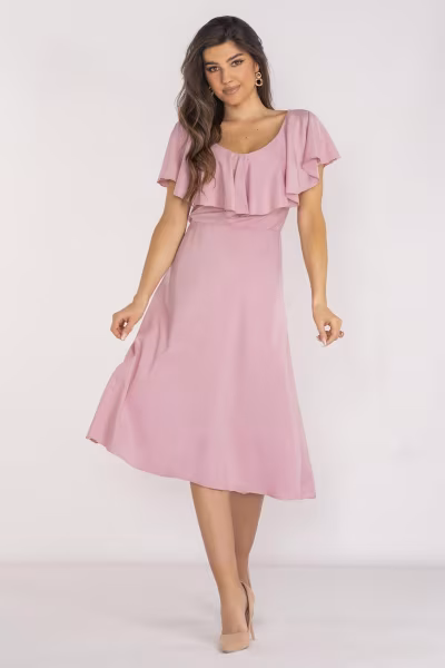 Sukienka Model A659 Dirty Pink - awama — zdjęcie 1
