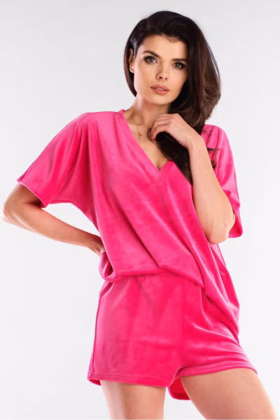 Szorty Damskie Model A418 Pink - awama — zdjęcie 1