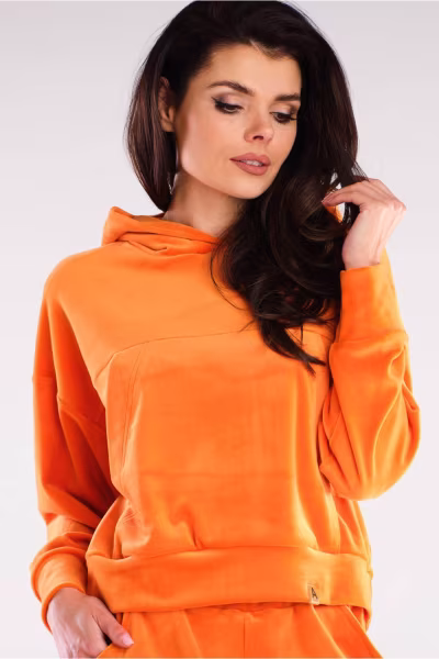 Bluza Damska Model A412 Orange - awama — zdjęcie 1