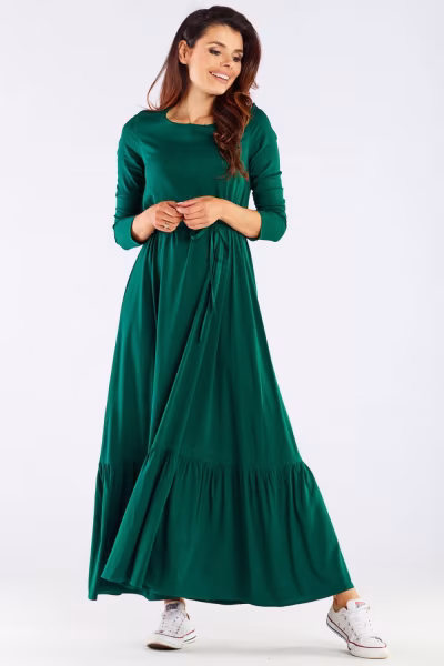 Sukienka Model A455 Green - awama — zdjęcie 2