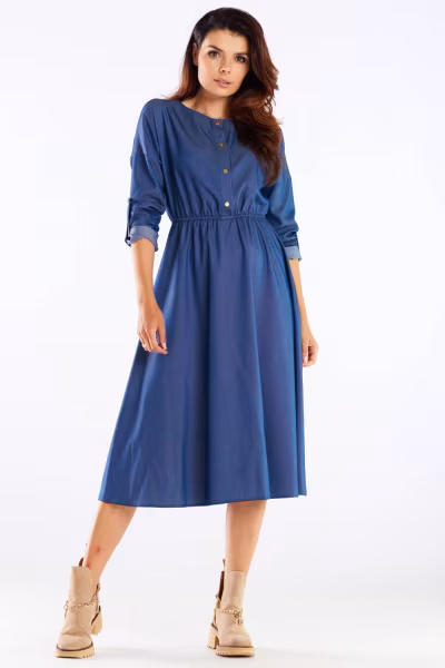 Sukienka Model A452 Blue - awama — zdjęcie 1