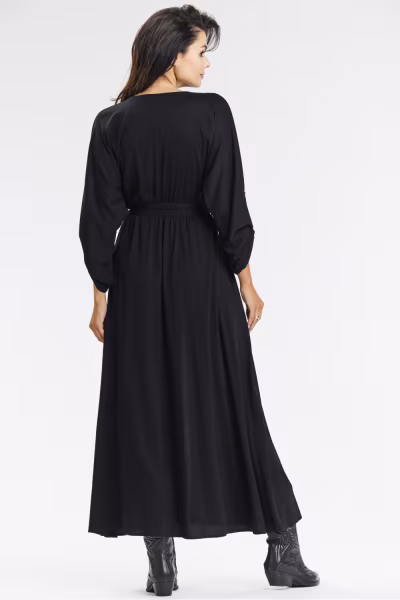 Sukienka Model A670 Black - awama — zdjęcie 3