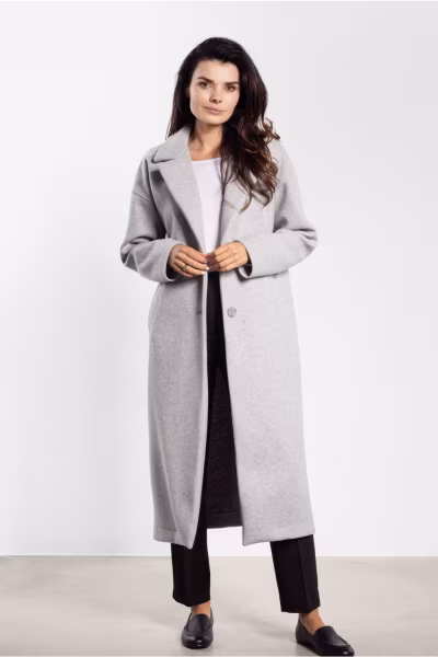 Płaszcz Damski Model A750 Grey - awama — zdjęcie 1