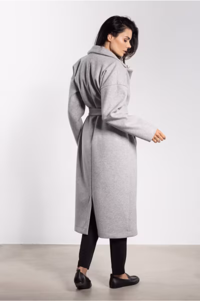 Płaszcz Damski Model A750 Grey - awama — zdjęcie 2
