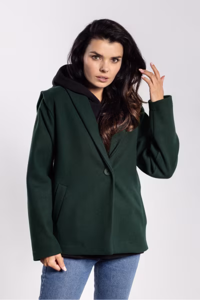 Kurtka Damska Model A752 Bottle Green - awama — zdjęcie 1