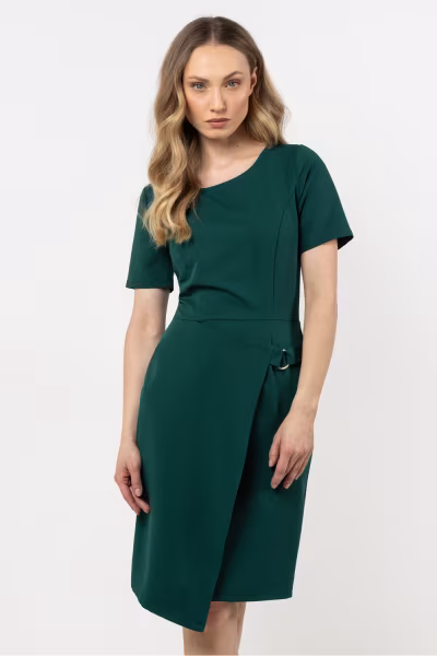 Sukienka Model A710 Bottle Green - awama — zdjęcie 1