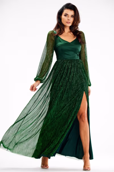 Sukienka Model A626 Green - awama — zdjęcie 2