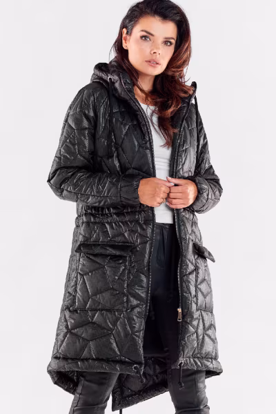 Kurtka Damska Model A538 Black - awama — zdjęcie 1