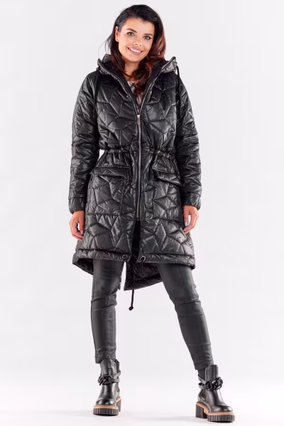 Kurtka Damska Model A538 Black - awama — zdjęcie 2