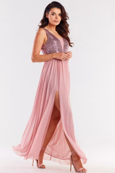 Sukienka Model A486 Pink - awama — zdjęcie 2
