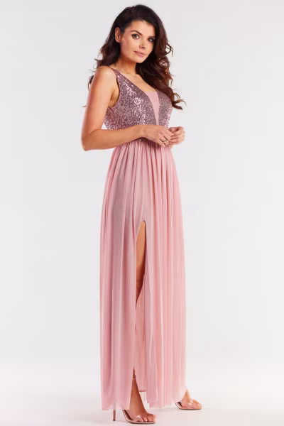 Sukienka Model A486 Pink - awama — zdjęcie 3
