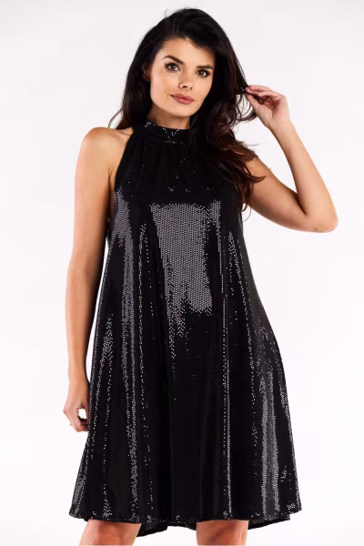 Sukienka Model A563 Black Dots - awama — zdjęcie 1