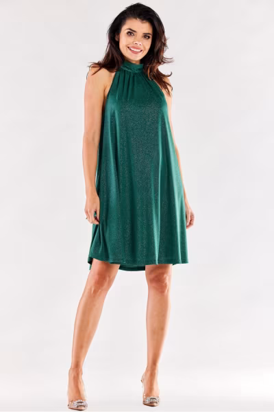 Sukienka Model A556 Bottle Green - awama — zdjęcie 2