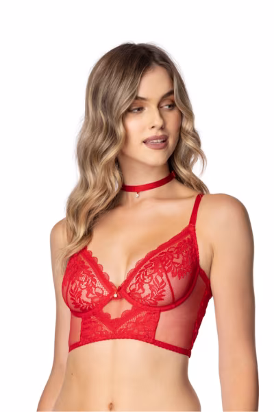 Biustonosz Soft Biustonosz Gorset Model Estelle G-0198/91 Red - Mat — zdjęcie 1
