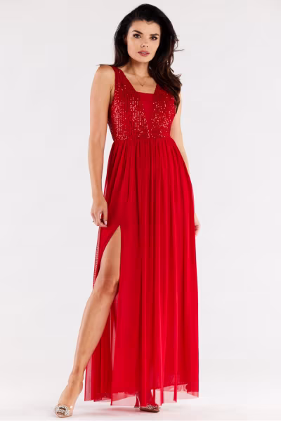 Sukienka Model A486 Red - awama — zdjęcie 1