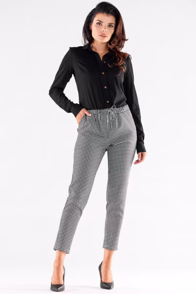 Spodnie Damskie Model A532 Houndstooth - awama — zdjęcie 1