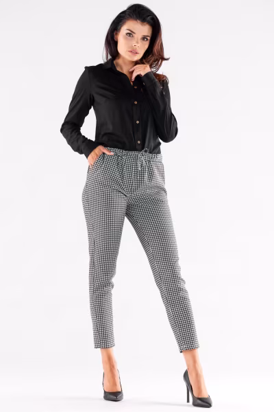 Spodnie Damskie Model A532 Houndstooth - awama — zdjęcie 2