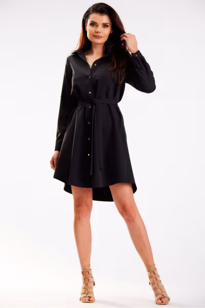Sukienka Model A568 Black - awama — zdjęcie 2