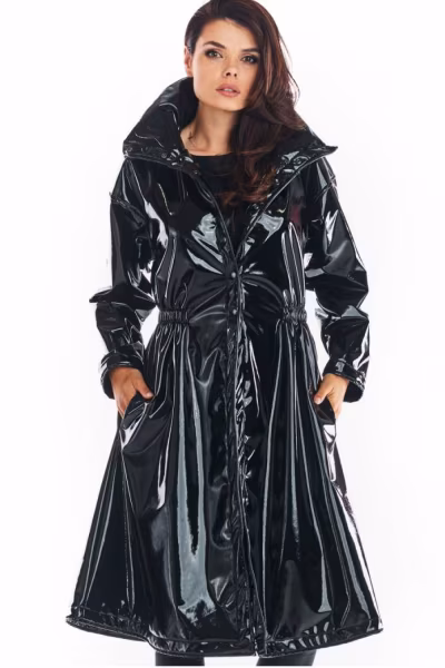 Płaszcz Damski Model A382 Black - awama — zdjęcie 1