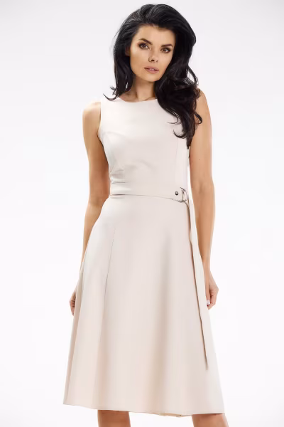 Sukienka Model A633 Beige - awama — zdjęcie 1