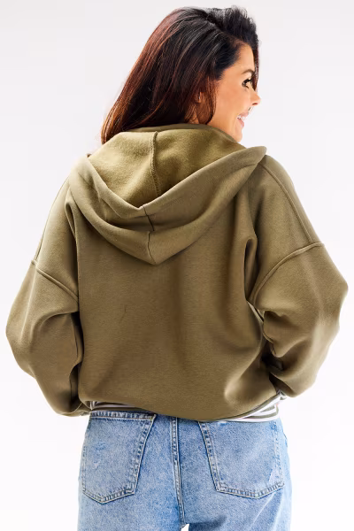 Bluza Damska Model A611 Khaki - awama — zdjęcie 3