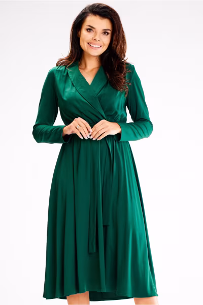 Sukienka Model A604 Bottle Green - awama — zdjęcie 1