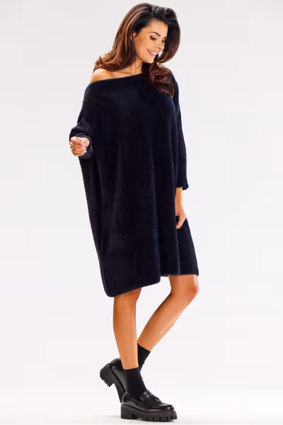 Sweter Damski Model A618 Black - awama — zdjęcie 2