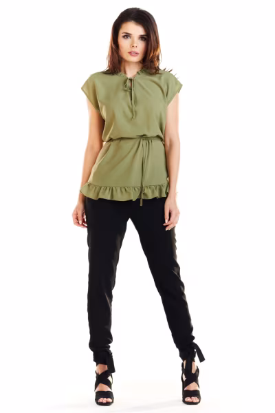 Bluzka Model A269 Khaki - awama — zdjęcie 2