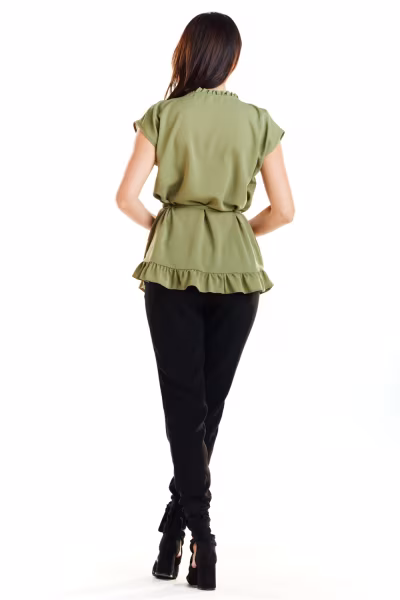 Bluzka Model A269 Khaki - awama — zdjęcie 3