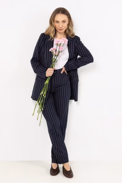 Spodnie Damskie Model A726 Navy - awama — zdjęcie 1