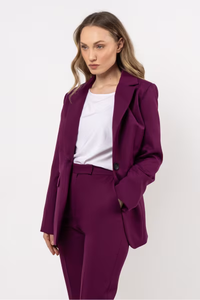 Marynarka Model A714 Plum - awama — zdjęcie 1