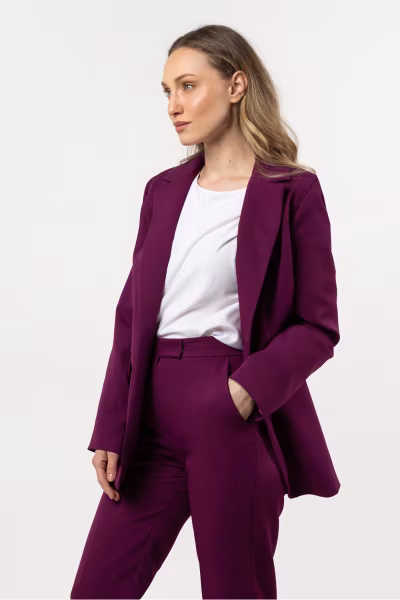 Marynarka Model A714 Plum - awama — zdjęcie 2