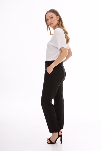 Spodnie Damskie Model A773 Black - awama — zdjęcie 2