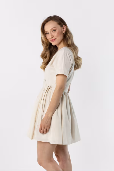 Sukienka Model A769 Beige - awama — zdjęcie 2
