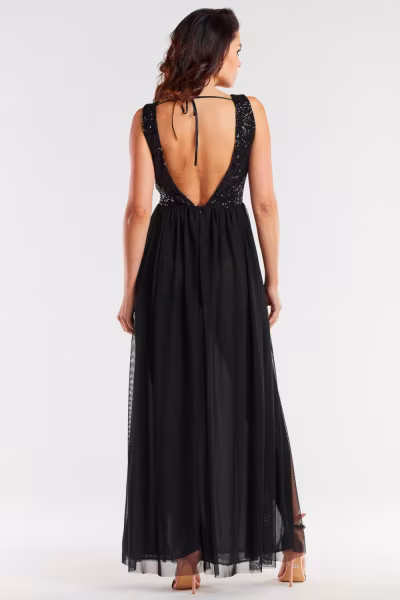 Sukienka Model A486 Black - awama — zdjęcie 3