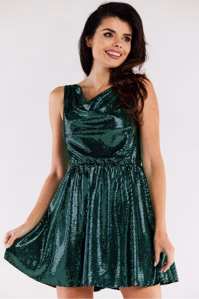 Sukienka Model A562 Green Dots - awama — zdjęcie 1