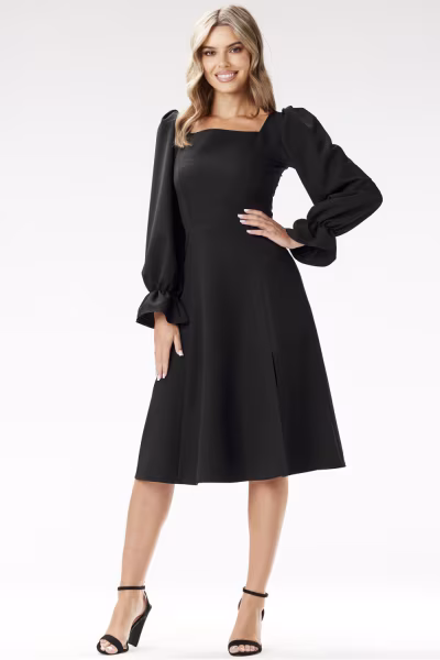 Sukienka Model A695 Black - awama — zdjęcie 2
