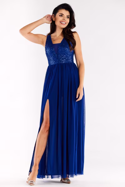 Sukienka Model A486 Blue - awama — zdjęcie 1