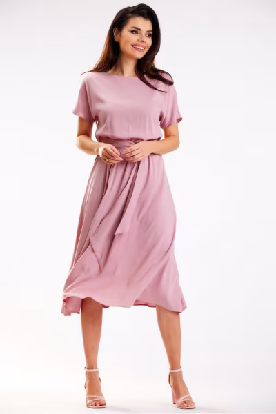 Sukienka Model A576 Dirty Pink - awama — zdjęcie 2