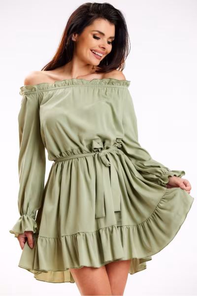 Sukienka Model A578 Green - awama — zdjęcie 1