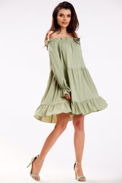 Sukienka Model A578 Green - awama — zdjęcie 2